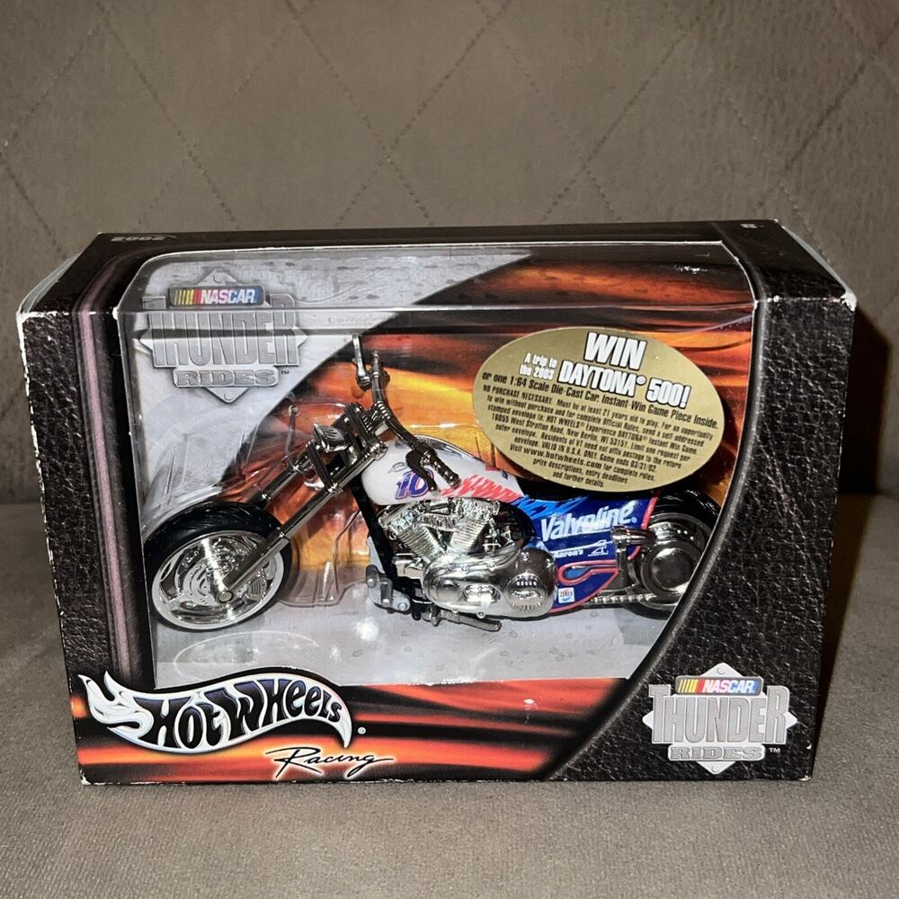 Hot Wheels Racing Thunder Rides 1:18 Scale Motorcycle Valvoline * NASCAR 2001 *